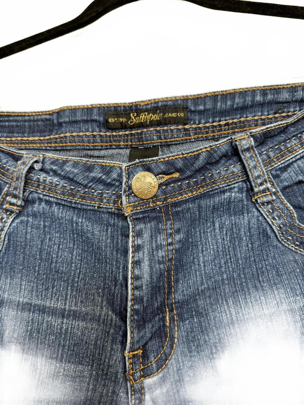 Vintage Y2K Southpole Women's Denim Shorts Size 13 - Picture 3 of 4